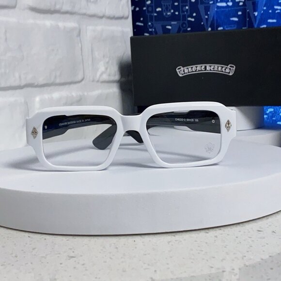 Chrome Hearts White Frame Glasses - Picture 1 of 10